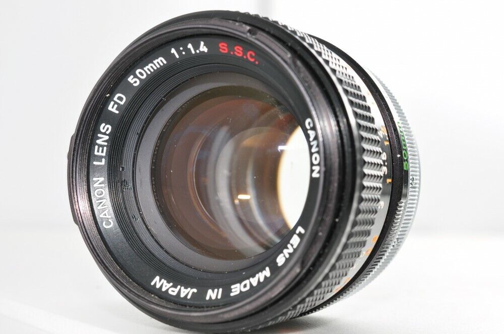 Canon 50mm F1.4 1.4 S.S.C. ssc FD MF Standard Prime lens Canon 50mm F1.4 1.4 S.S.C. ssc FD MF Standard Prime lens
