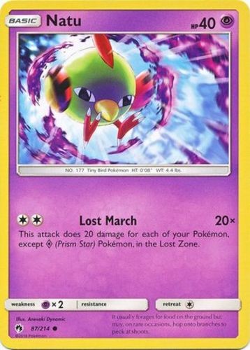 Natu - 87/214 - Common - Near Mint - Lost Thunder