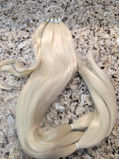 Women's 28" Pony Tail Hair Extension with Elastic 4 Pieces Straight Blonde