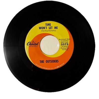 The Outsiders Time Won t Let Me/Was It Really Real Capitol Records 45 RPM