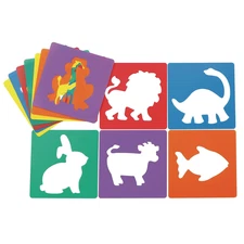 - EANST Animal Shape Stencils Set of 12 8" Plastic Stencils for Kids Arts and...