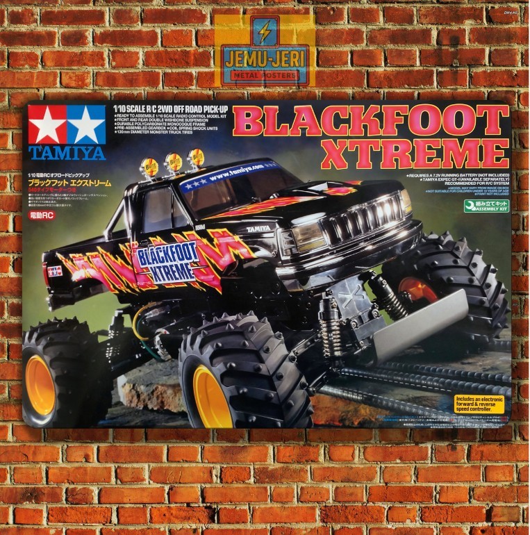 Tamiya Rc Car Metal Poster - Decorative Vintage Tin Sign - Size Tamiya Rc Car Metal Poster - Decorative Vintage Tin Sign - Size