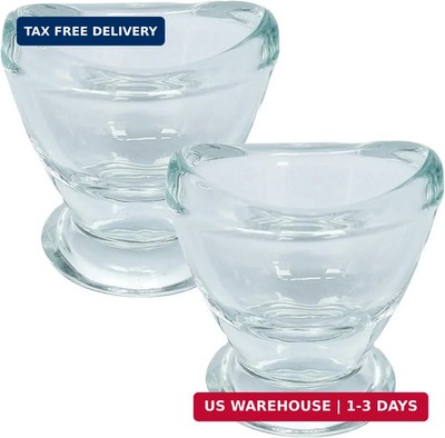 2 Pcs Glass Eye Wash Cups Eye Wash Cleaner for Eye Rinse,Portable Eye Care Tools
