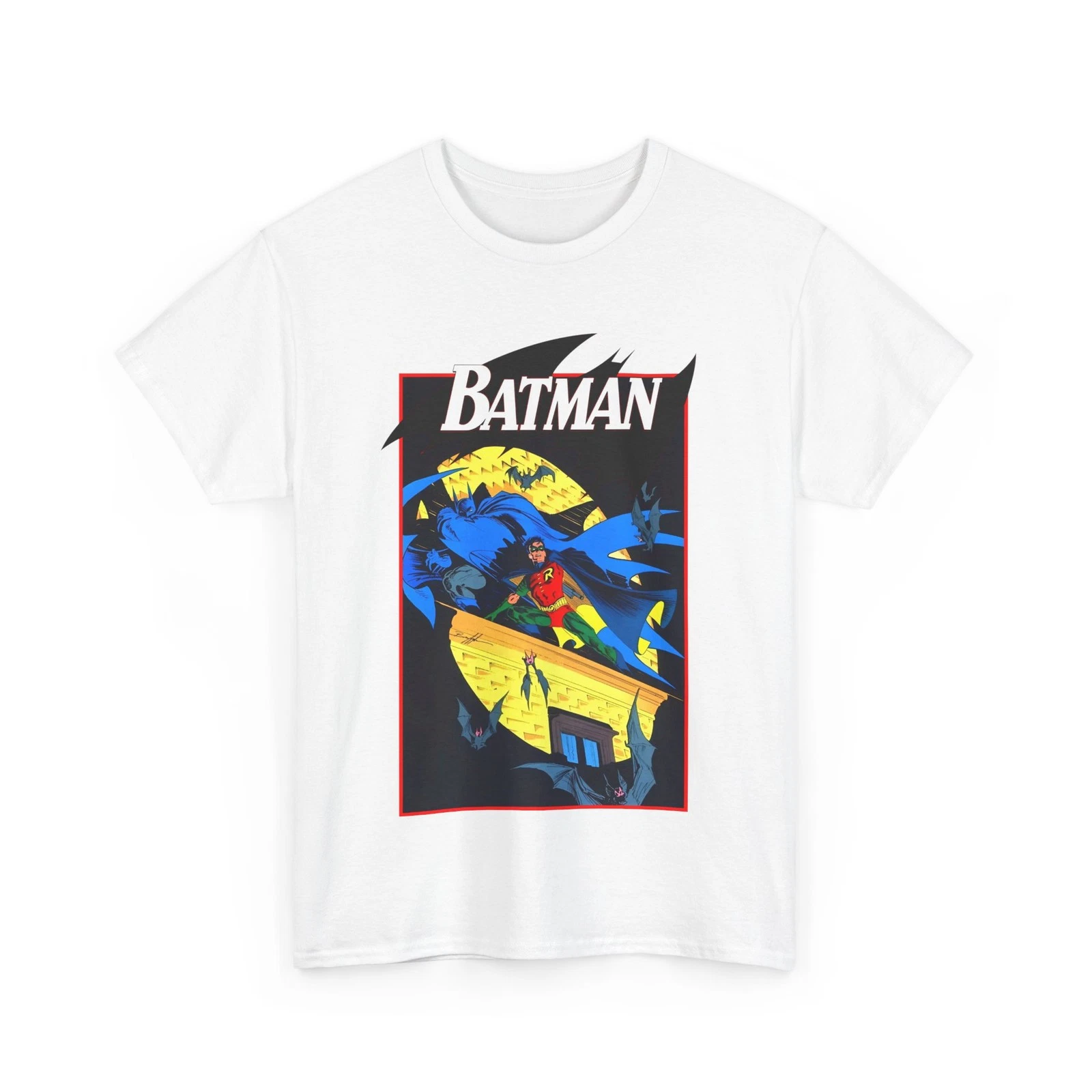 Batman & Robin T-Shirt - Norm Breyfogle Art - DC Comics - Dynamic Duo - Gotham
