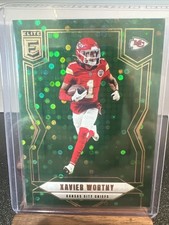 Xavier Worthy 2025 Panini Donruss Elite Green Disco #35