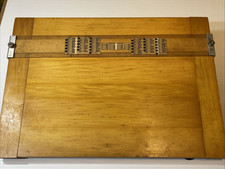Vintage Drafting Board Frederick Post w/ Parallel Straightedge Wood 17x12