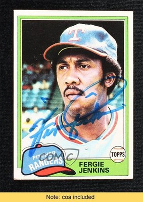 1981 Topps Fergie Jenkins #158 HOF 0q3