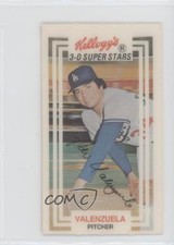 1983 Kellogg's 3-D Super Stars Fernando Valenzuela #7 1m8
