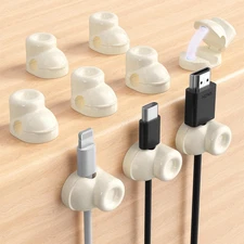 Magnetic Cable Clips, Adjustable Cord Holder Management, Adhesive Wire Keeper Or