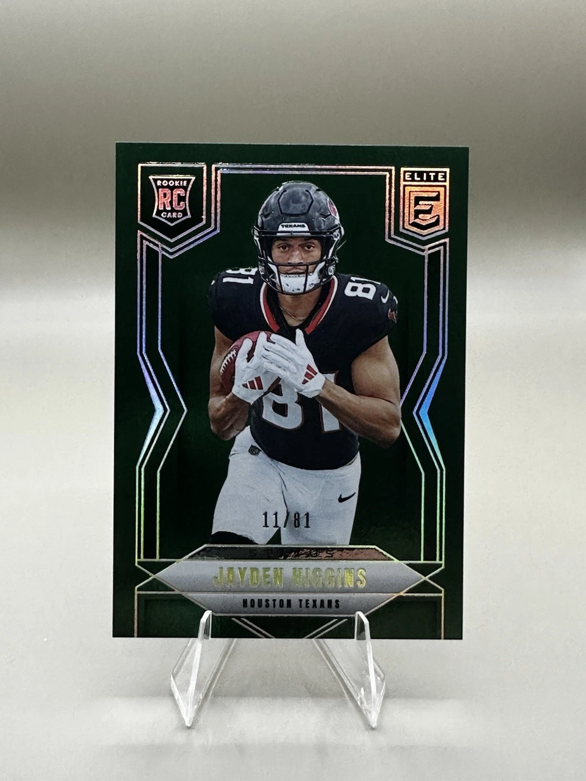 2025 Donruss Elite Jayden Higgins Status Rookie 11 /81 Texans