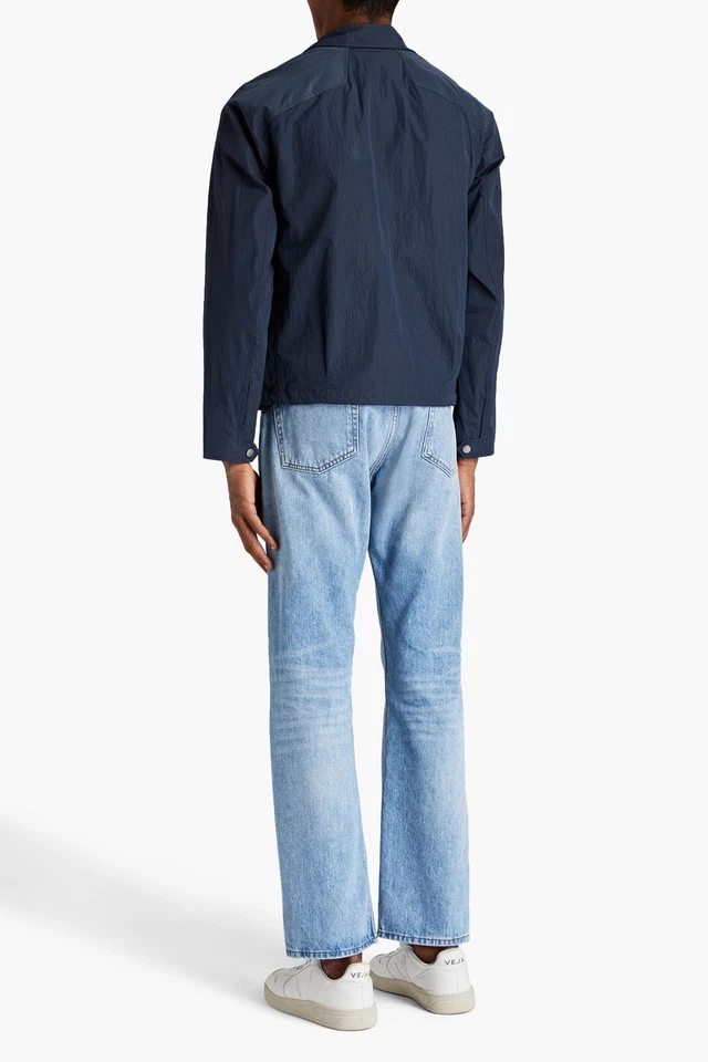 RRP€493 RAG & BONE Ripstop Jacket Size L Blue Drawstring - Image 2 of 4