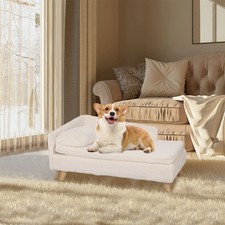 Elevated Pet Bed,Nordic Pet Stool Bed with Pad Waterproof for Small Dog Kitten