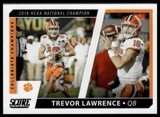 2021 Score #CC10 Trevor Lawrence Collegiate Champions Purple