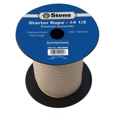 Diamond Braid Starter Rope 9/64" Dia., 100' Len., 4 1/2 Size Chainsaws; 145-608