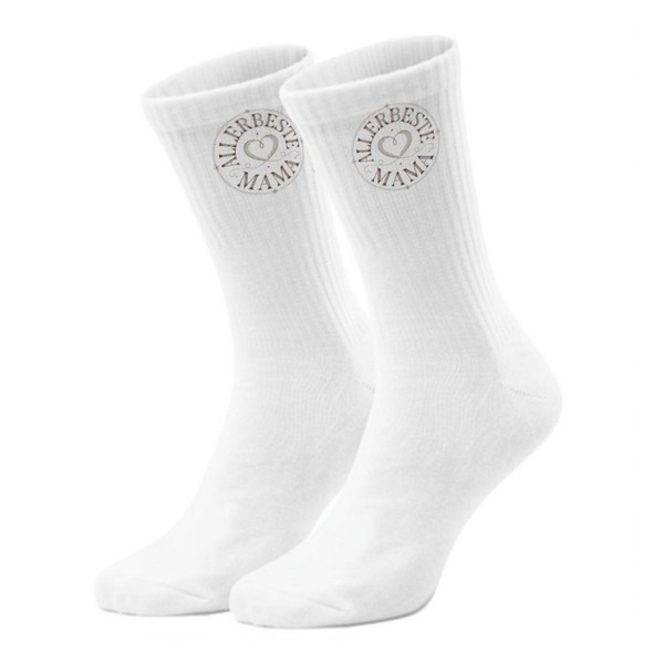 FüR Die Beste Mama Herz Socken In 42-46 FüR Muttertag-image