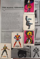 1980. Terrabusi Marvel Super Heroes 5 CARDS Original.