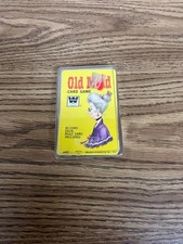 Vintage Old Maid Card Game Whitman 4492 Complete With Plastic Case USA