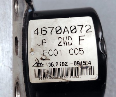 MITSUBISHI LANCER GALANT FORTIS ABS ANTI BRAKE LOCK ACTUATOR MODULE 4670A072