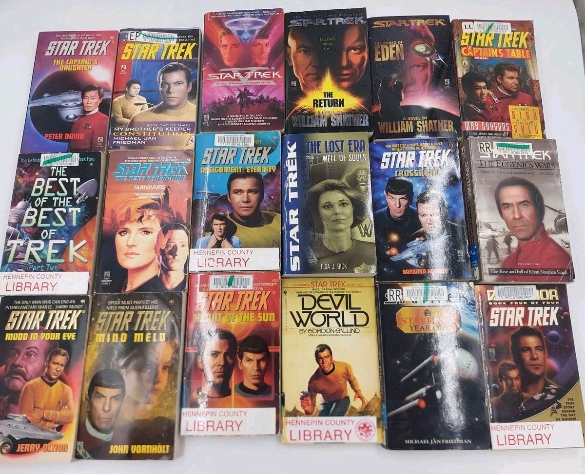 Star Trek 18 Book Assorted Lot-Various Series (250073) | eBay