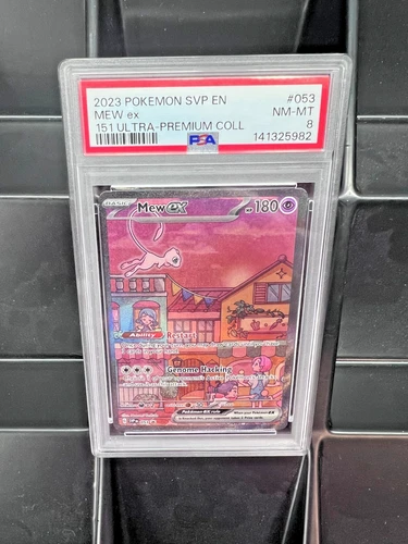 2023 POKEMON SVP EN-SV BLACK STAR PROMO 151 ULTRA-PREM COLL #053 MEW EX PSA 8 🔥
