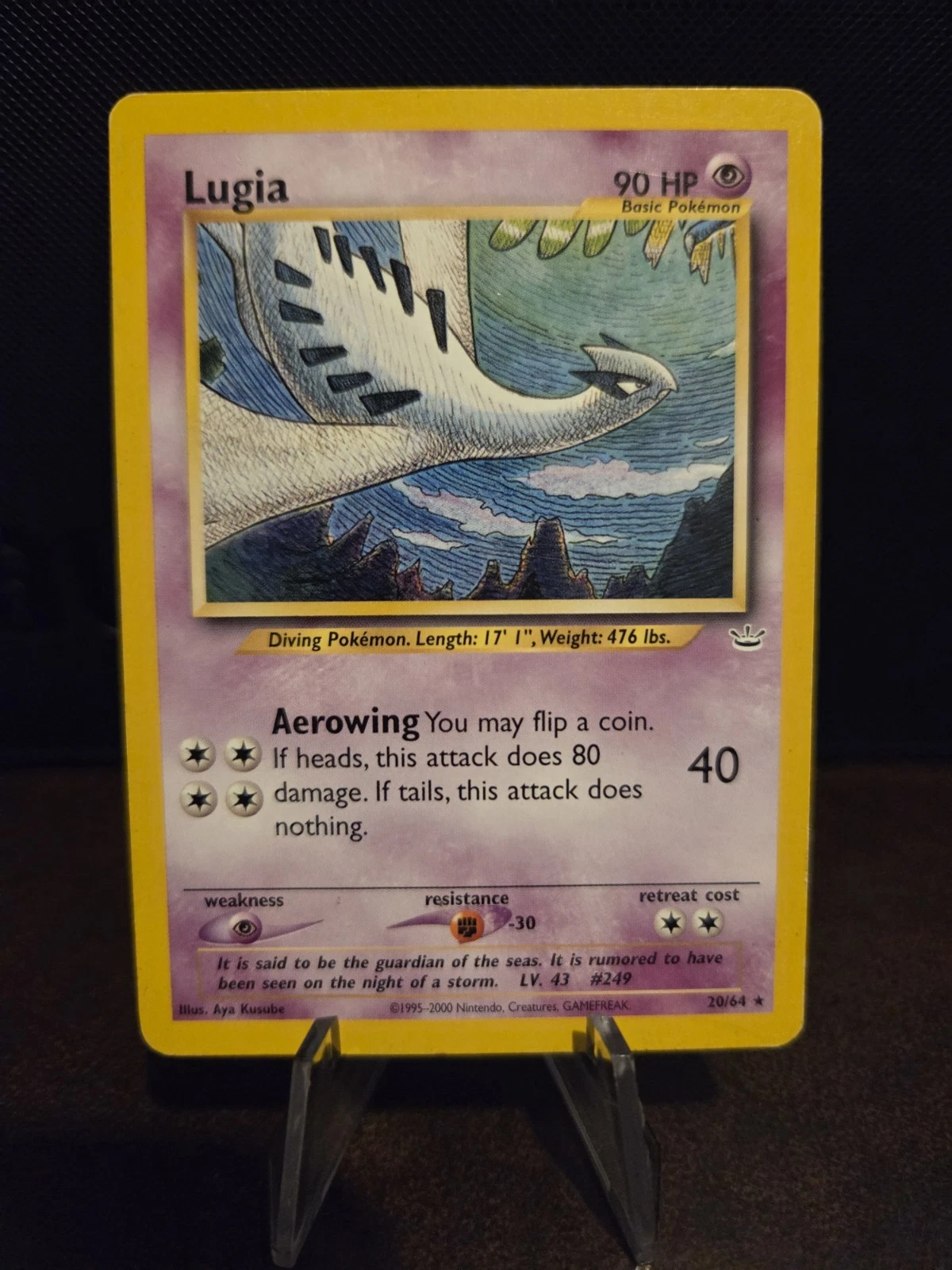 Pokemon TCG Lugia 20/64 Neo Revelation Rare Unlimited Edition 🌟WOTC🌟