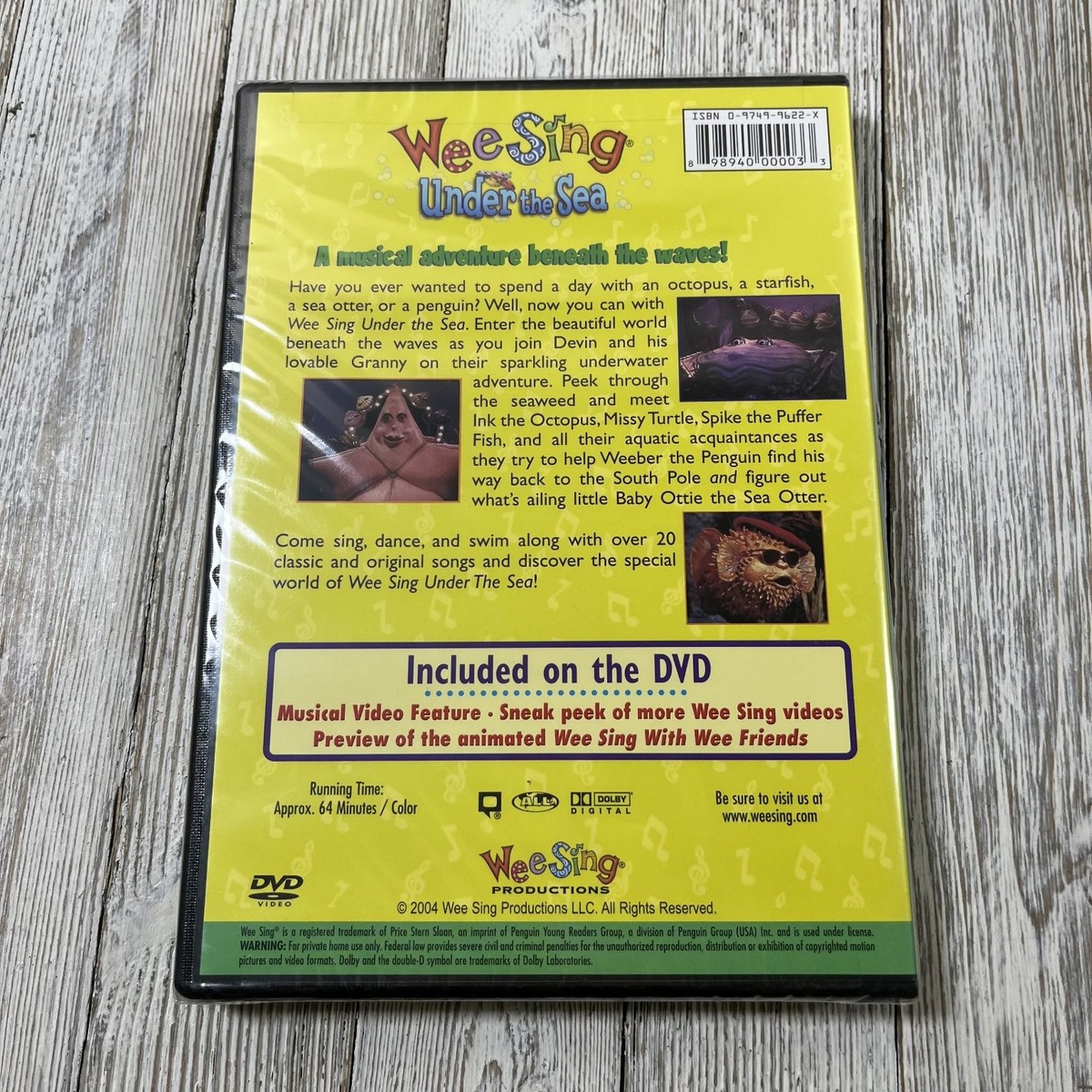 Wee Sing Under the Sea DVD 2004 Musical Adventure Kids Family