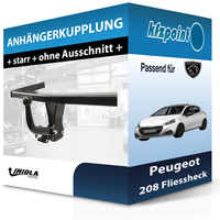 Imiola HAK-POL AnhäNgekupplung Starr Passend für Peugeot 208 Fliessheck 12- Neu