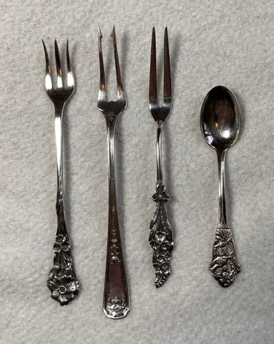 3 Sterling Silver Forks (2 Reed & Barton, 1 Towle) & 1 Sterling Silver Spoon