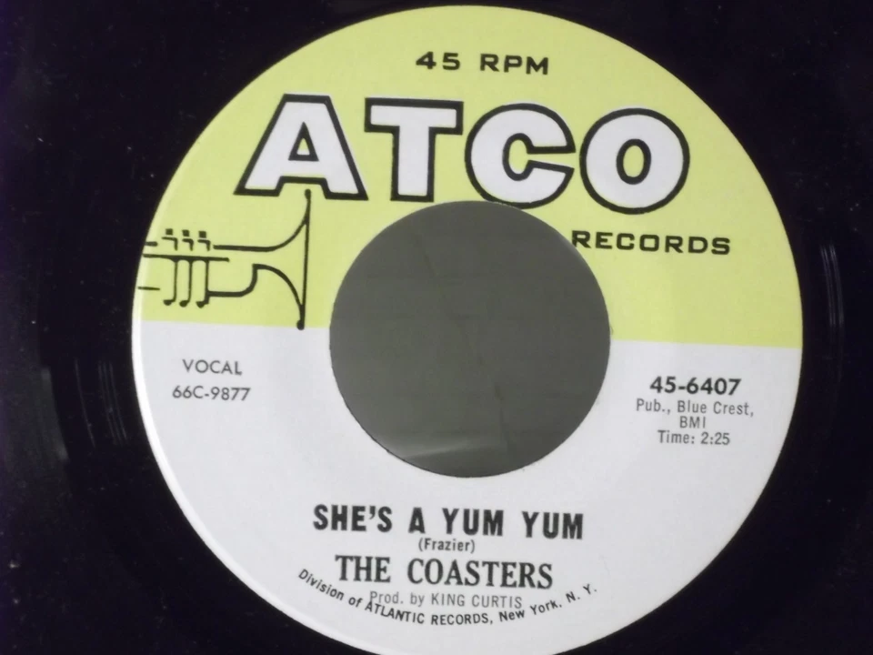 The Coasters,Atco 6407"Saturday Night Fish Fry"US,7"45, 1966 R&B, Mint - Image 2 of 2
