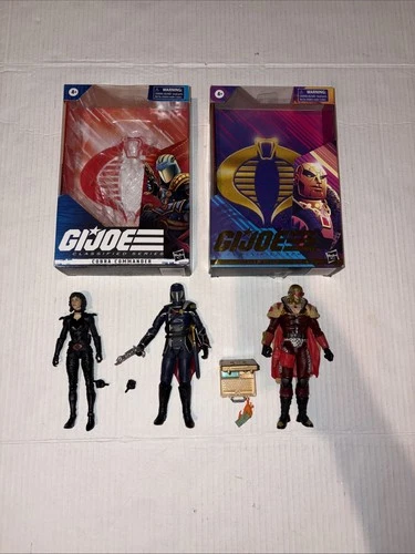GI JOE CLASSIFIED SERIES 6”  COBRA COMMANDER PIMP DADDY DESTRO BARONESS LOT 3