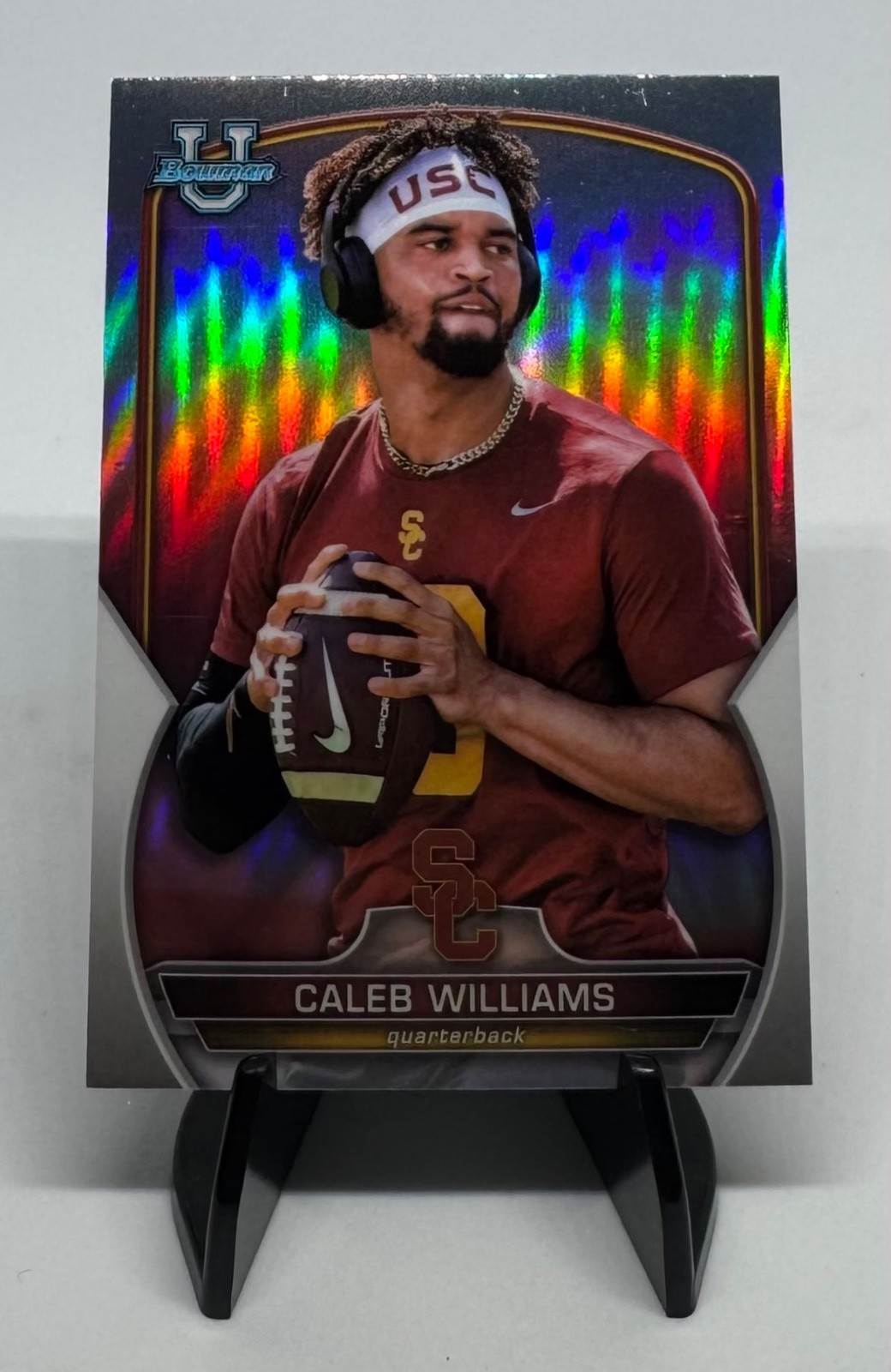 2022 Bowman University Chrome Image Variation SP Caleb Williams #50 USC