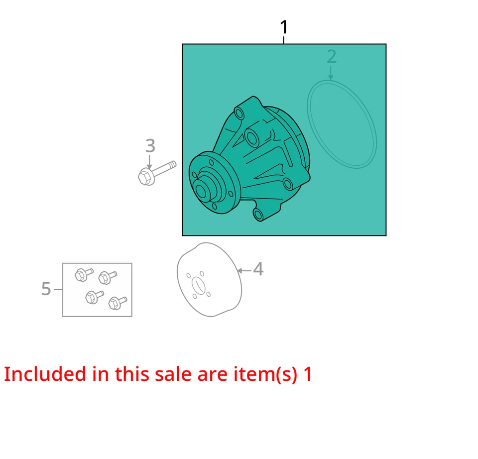 Coolant Pump Fits 97-06 09-14 EXPEDITION 3640173 - Imagem 3 de 4