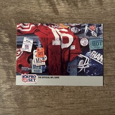 1990-91 Pro Set Super Bowl Football 8 Puzzle #8 NFL