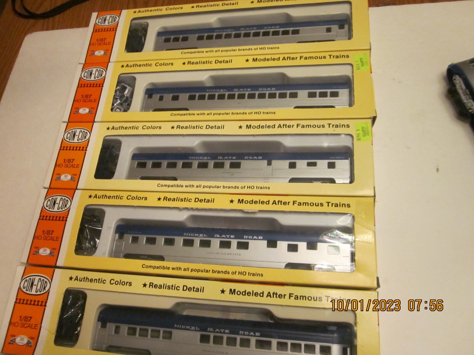 RARE HO Scale 5 Car Nickel Plate Road Passenger Set NEW old stock eBay