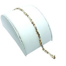 Beautiful 14k Yellow Gold Diamond Link Bracelet