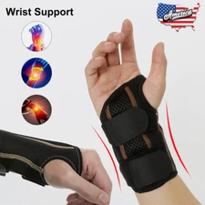 Wrist Hand Brace Support Carpal Tunnel Sprain Arthritis Gym Splint Right / Left