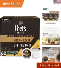 Sustainable 60 Count Medium Roast K-Cup Pods with Community Impact - Peet's