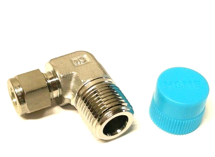 Male Elbow 3/8" Tube OD x 1/2" Male NPT 316 Stainless HSME ALM6-8N-SS - Image 2 of 4