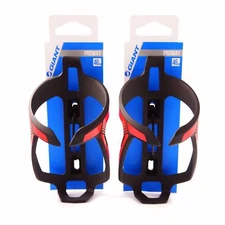 GIANT  Proway Water Bottle Cage Bike Bicycle Bottle Cage - Black & Neon Red 31g