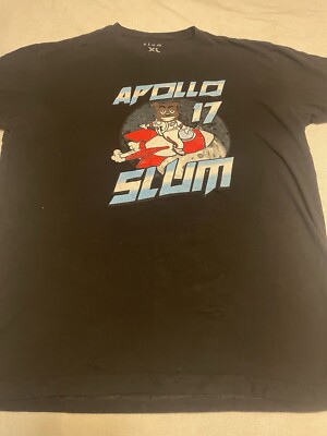 Slum XL Men s Black Tshirt Apollo 17 Slum 