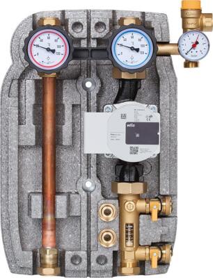 Solarstation Easyflow 22mm Zweistrang 2-12l/min mit Umwälzpumpe Wilo Para ST25/6