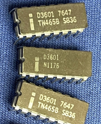 D3601 INTEL 16-PIN CERDIP RARE VINTAGE COLLECTIBLE LAST ONES QTY-1