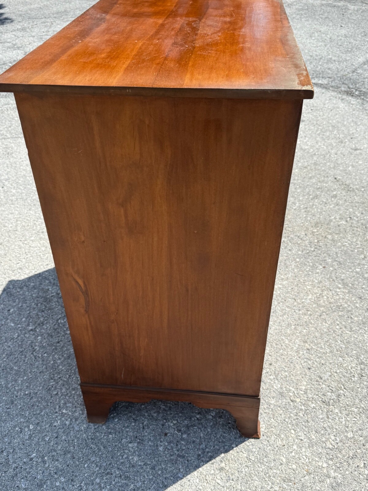 Antique Cherry Hepplewhite inlaid dresser chest of drawers 1800 Mid Atlantic