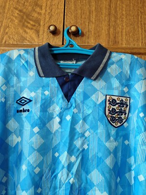 England Team Umbro Football Shirt 3rd 1990/1991/1992 Soccer Jersey