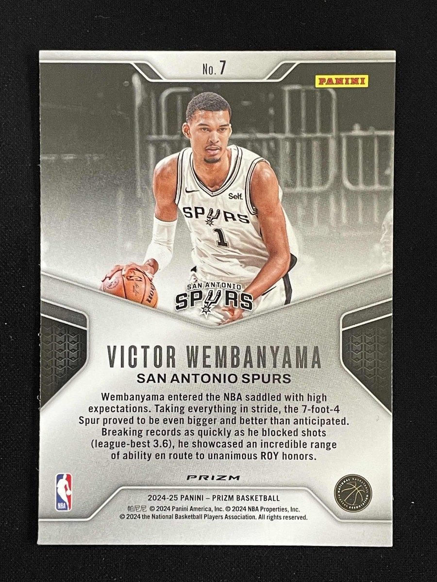 Victor Wembanyama 2024-25 Panini Prizm Dominance Silver Prizm #7