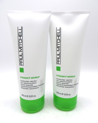 PAUL MITCHELL STRAIGHT WORKS SMOOTHING STYLER 6.8 OZ (Lot of 2)