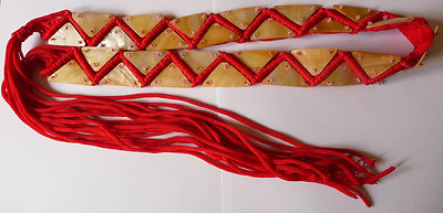 Handmade Red Leather Fringe Tie Belt Boho Hippie Wrap One Size Boho Fringe Belt - Etsy main image 4