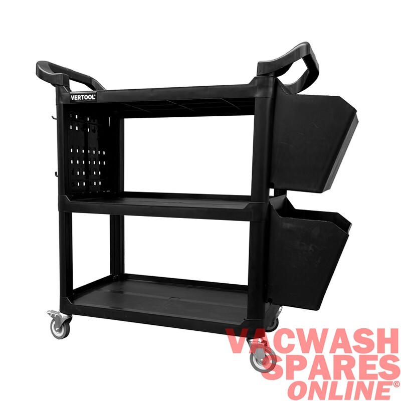 VERTOOL DETALLE CARRO ALMACENAMIENTO PARA CEPILLOS BOTELLAS PAÑOS PULVERIZADORES