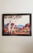 ABORIGINAL OSCAR NAMATJIRA HERMANNSBURG WATER COLOUR AUSTRALIA