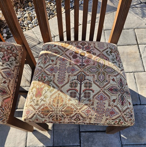 2 Ethan Allen Amercian Artisan Dining Room Side Chairs Arts Crafts Mission Oak B - Picture 3 of 14